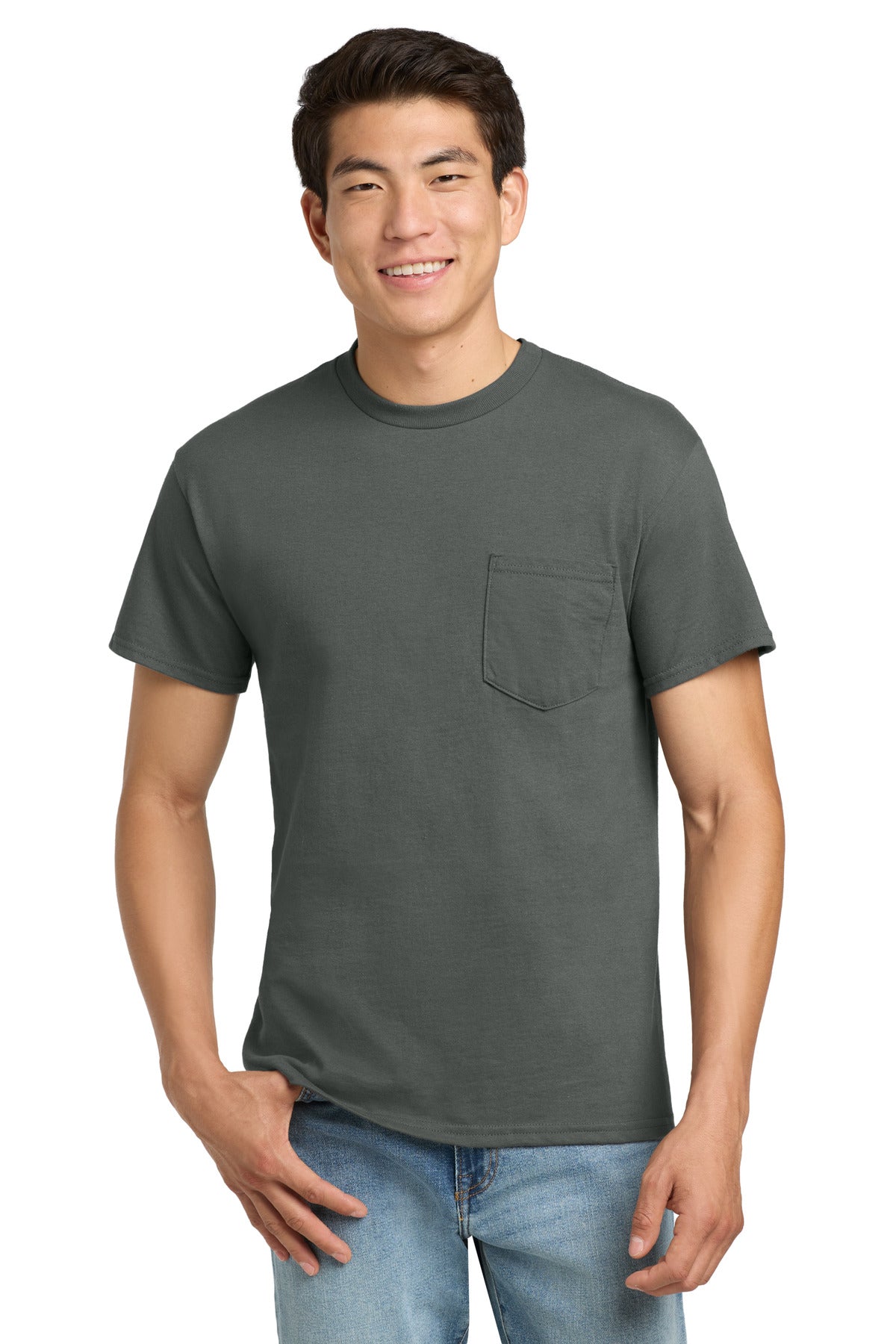 Gildan ®  - Ultra Cotton ®  100% US Cotton T-Shirt with Pocket.  2300