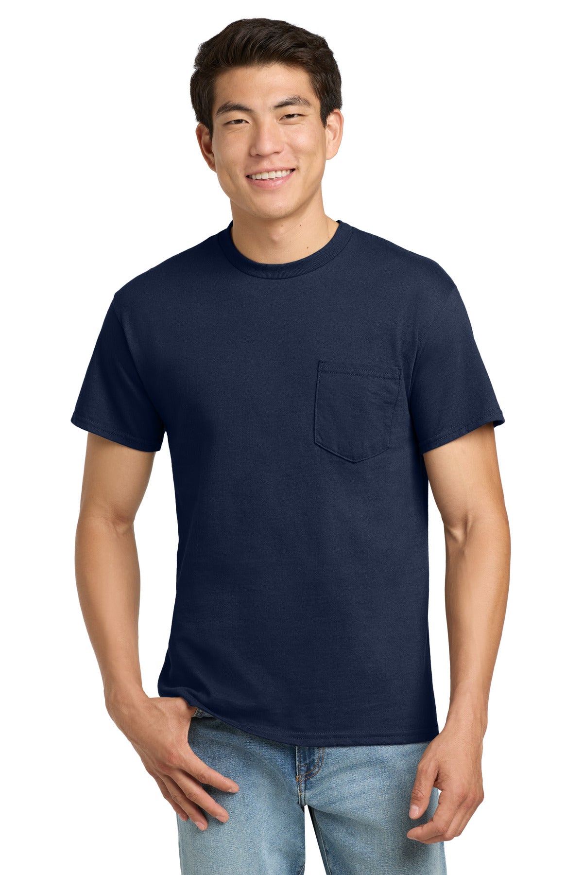 Gildan ®  - Ultra Cotton ®  100% US Cotton T-Shirt with Pocket.  2300