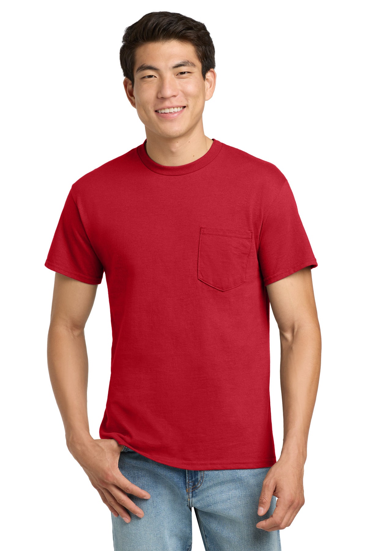 Gildan ®  - Ultra Cotton ®  100% US Cotton T-Shirt with Pocket.  2300