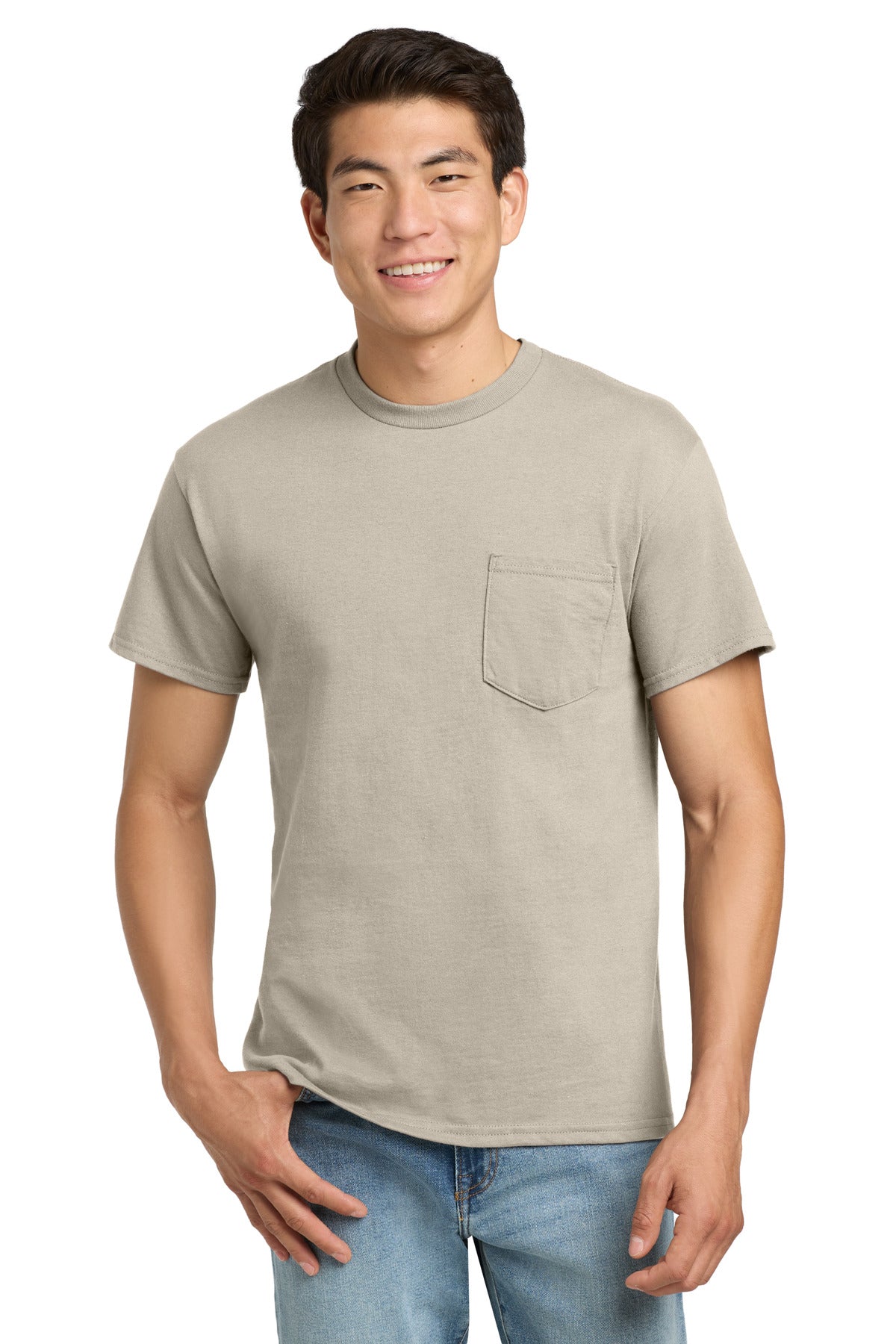 Gildan ®  - Ultra Cotton ®  100% US Cotton T-Shirt with Pocket.  2300